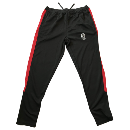 Red Stripe Black Joggers