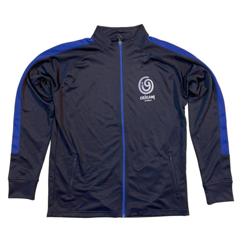 Royal Blue Stripe Navy Zip-up